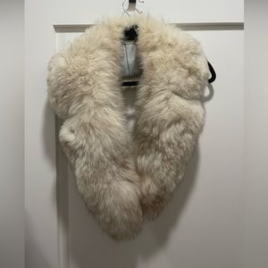 Vintage white arctic fox stole/collar